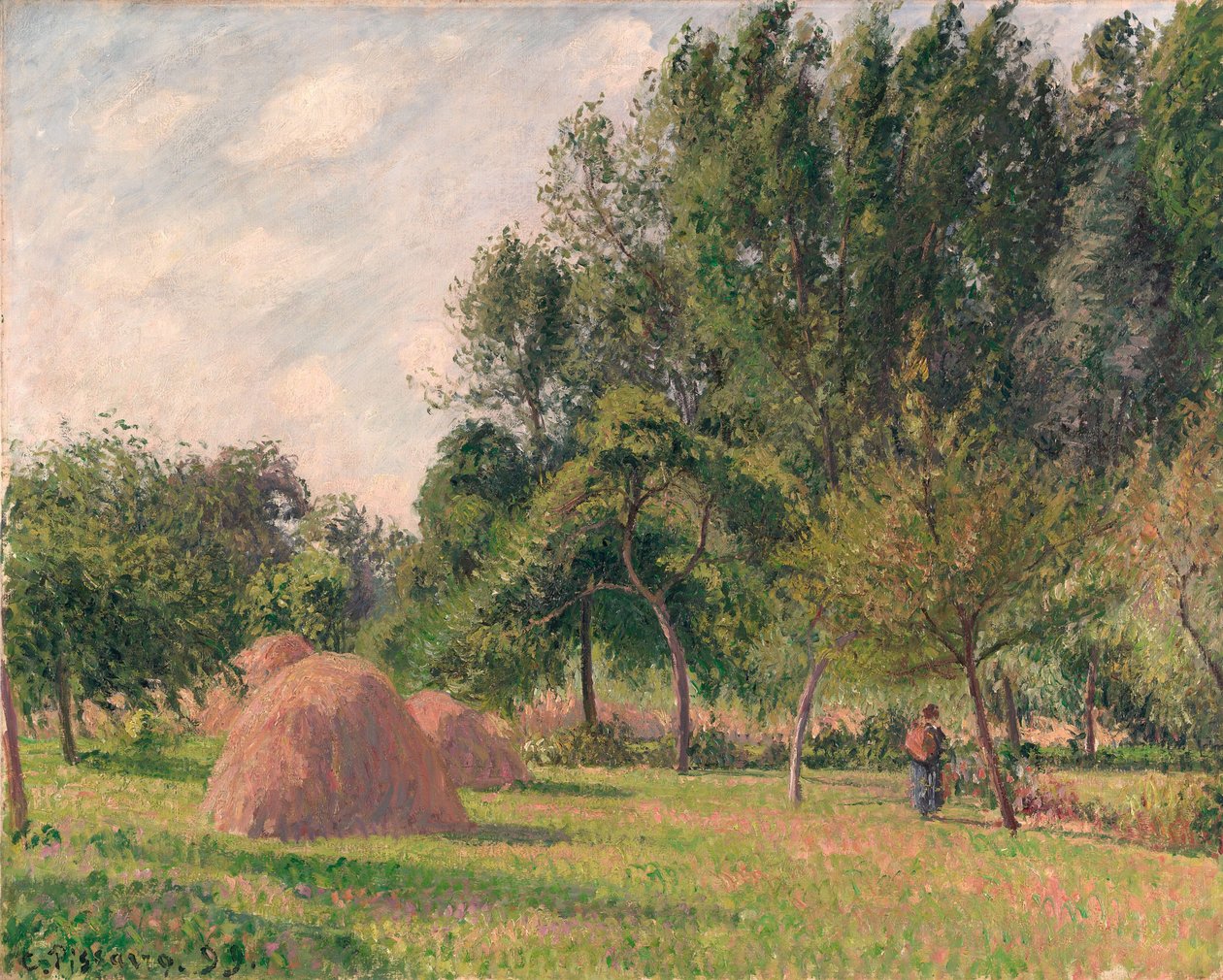 Almiar, mañana, Éragny, 1899 de Camille Jacob Pissarro