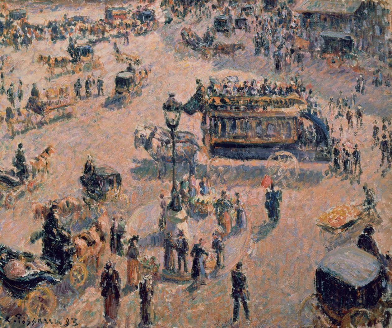 Plaza Saint Lazare de Camille Pissarro