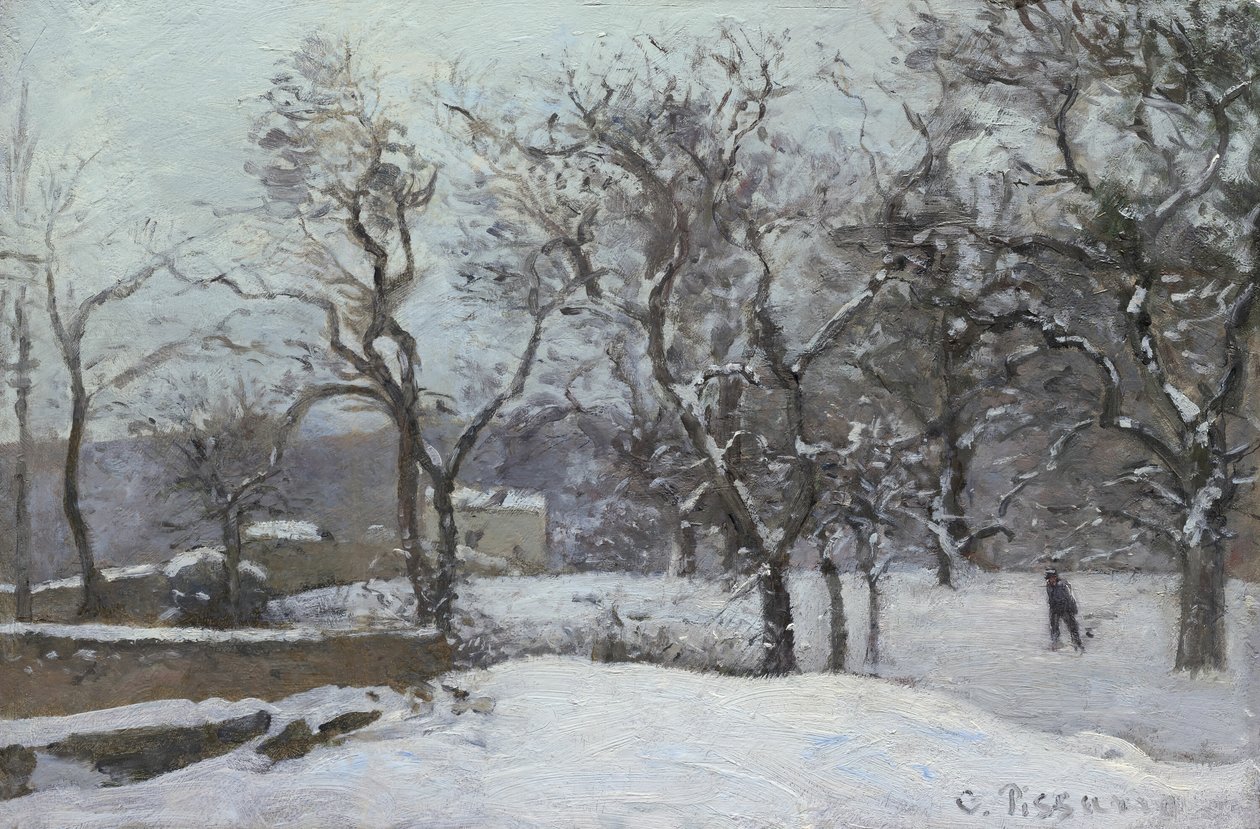 Nieve en Louveciennes de Camille Pissarro