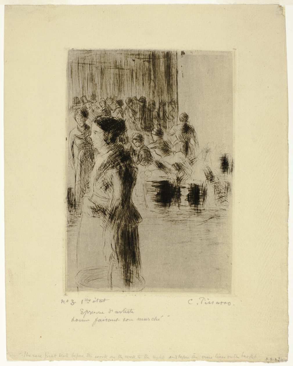 La criada de compras de Camille Pissarro