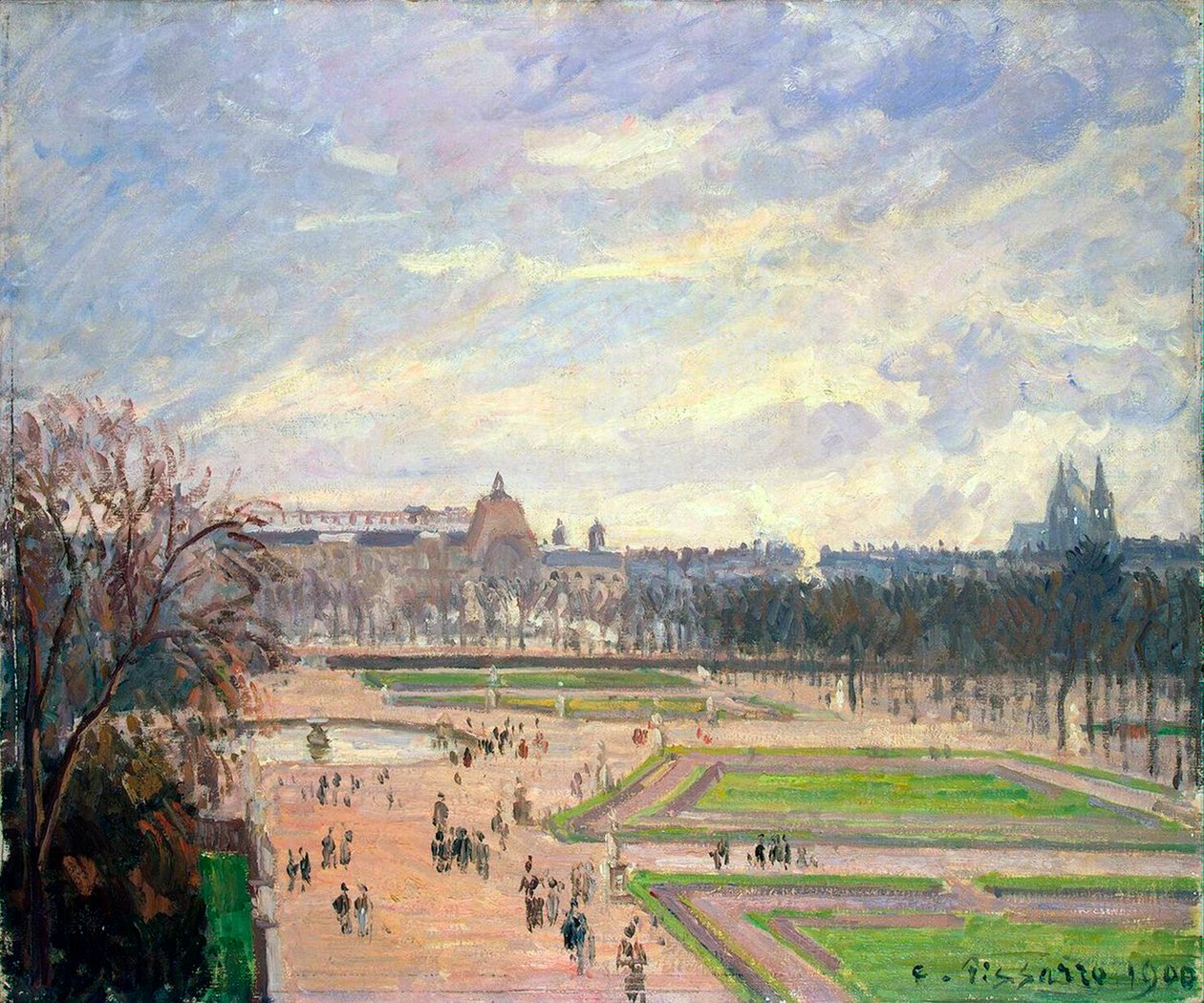 Los Jardines de las Tullerías, 1900 de Camille Pissarro