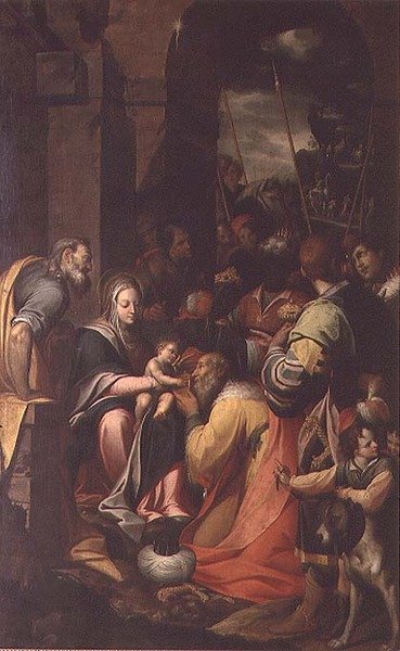 Adoración de los Reyes Magos de Camillo Procaccini