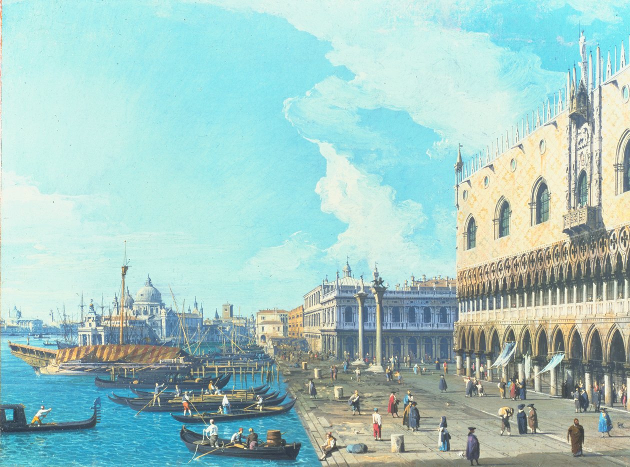 Vista de Venecia con la Salute, c.1735 de Giovanni Antonio Canal