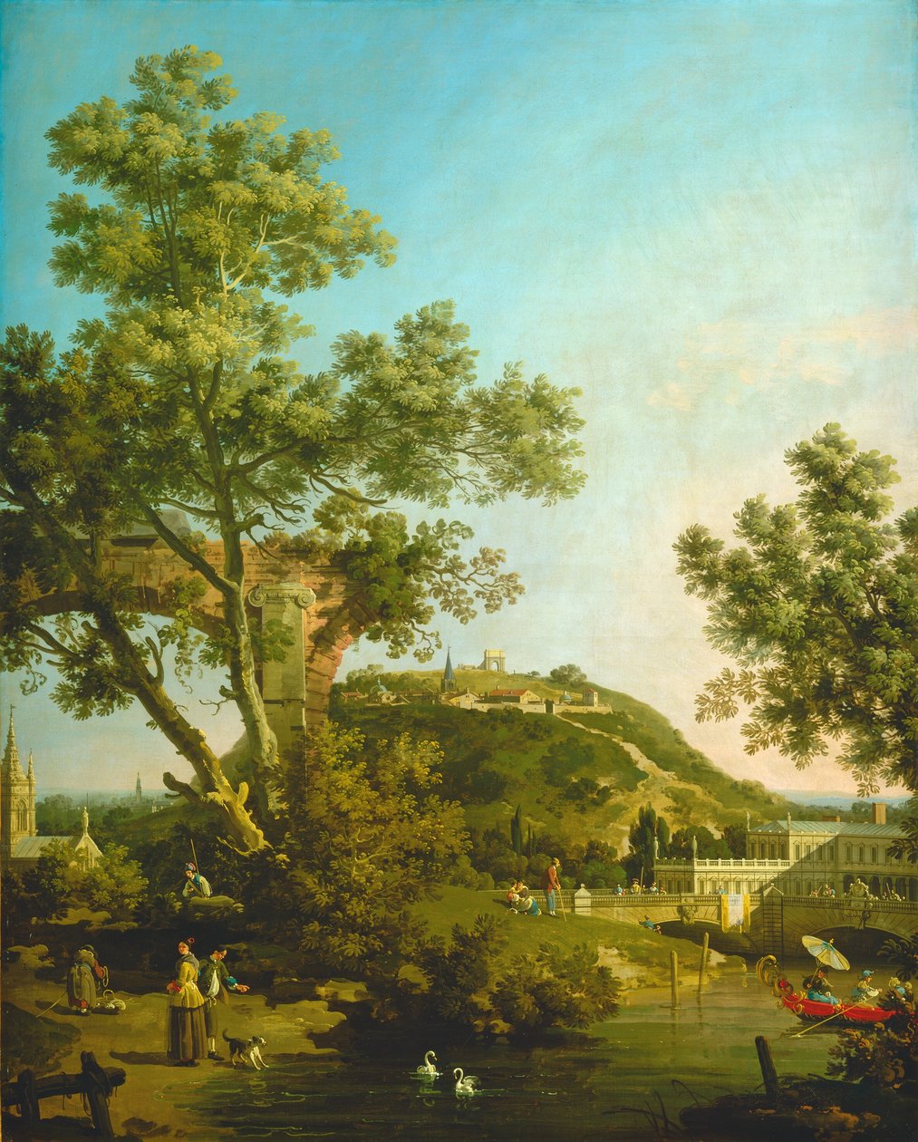 Capricho de Paisaje Inglés con un Palacio de Canaletto