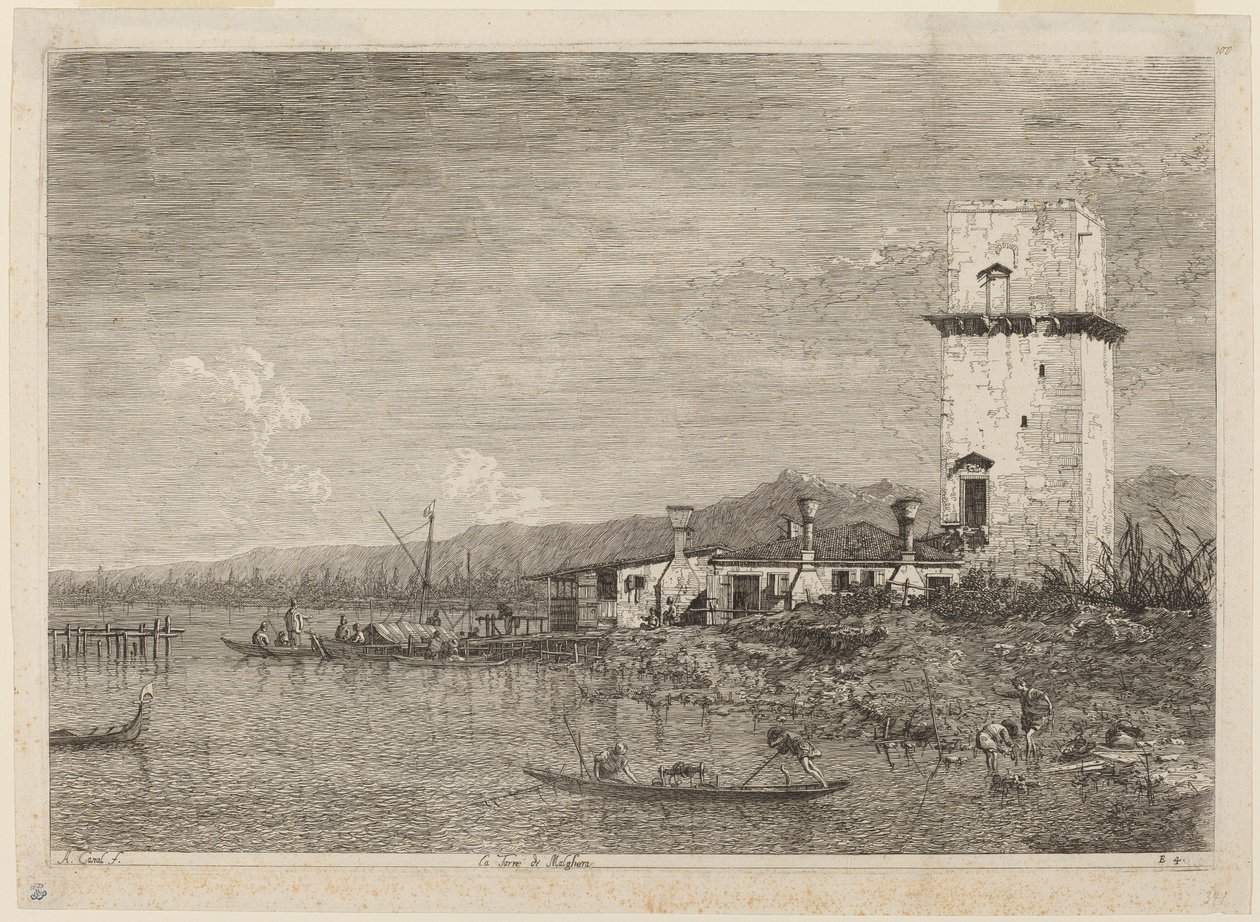 La Torre de Malghera de Canaletto