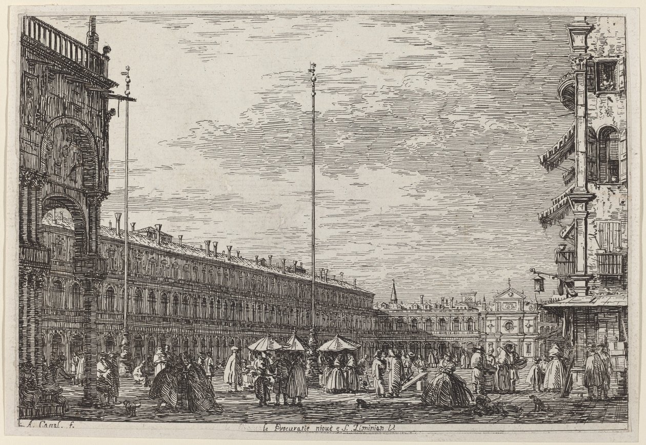 Le Procuratie Niove y S. Ziminian V. de Canaletto