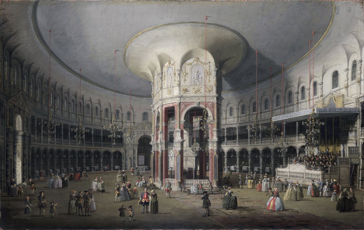 Londres: Interior de la Rotonda de Ranelagh de Canaletto