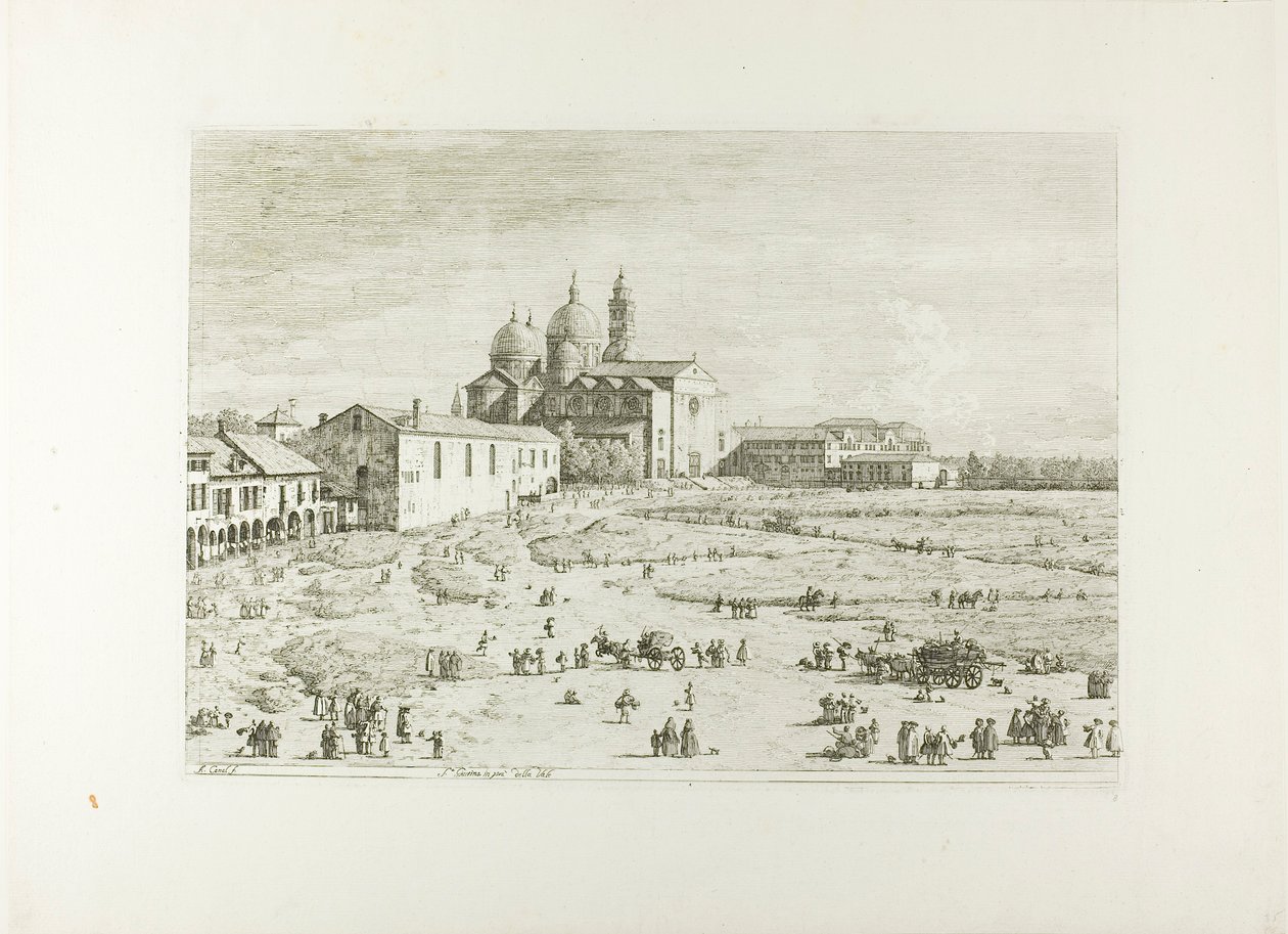 S. Giustina en prà della Vale, de Vedute de Canaletto