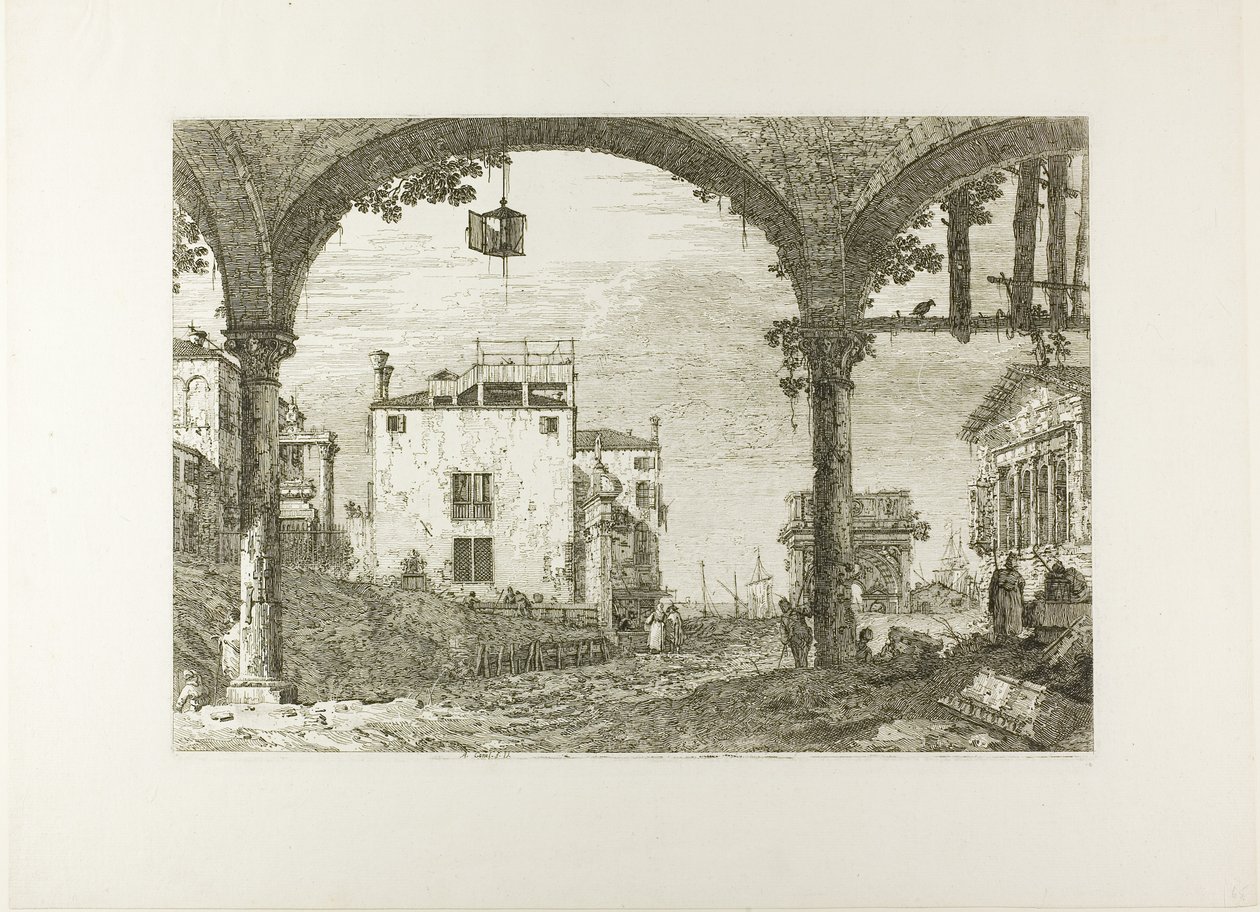 El Pórtico con la Linterna, de Vedute de Canaletto