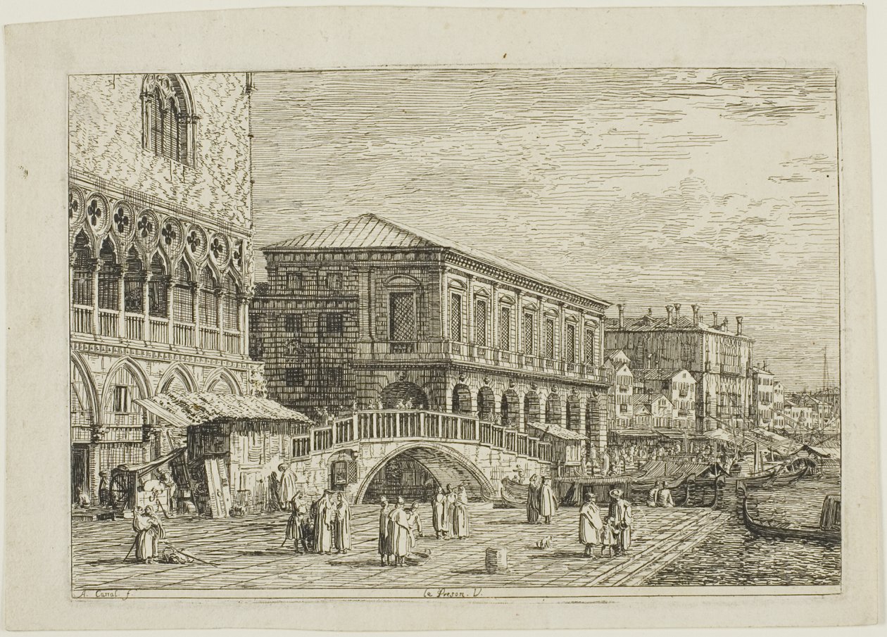 Le Preson. V., de Vedute de Canaletto