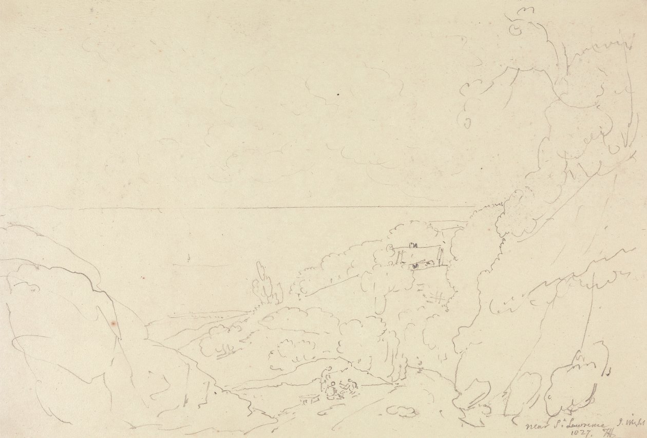 Cerca de Saint Lawrence, Isla de Wight de Capt. Thomas Hastings