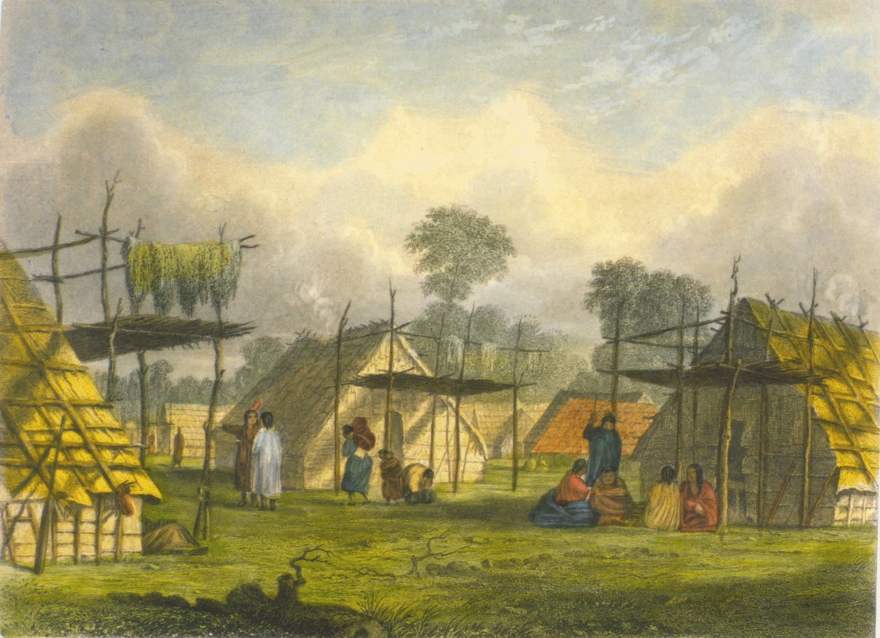 Aldea Dakotah, 1853 de Captain Seth Eastman