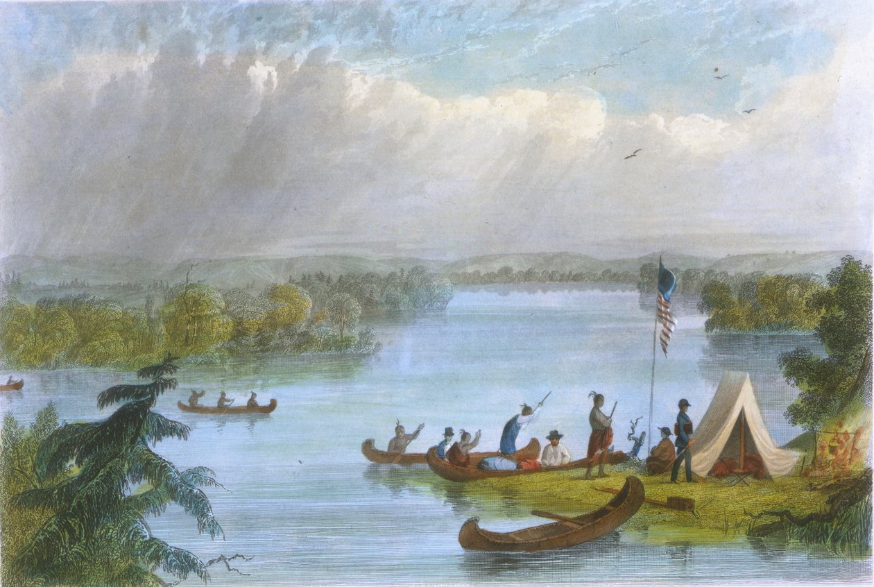 Lago Itsaca, 1853 de Captain Seth Eastman