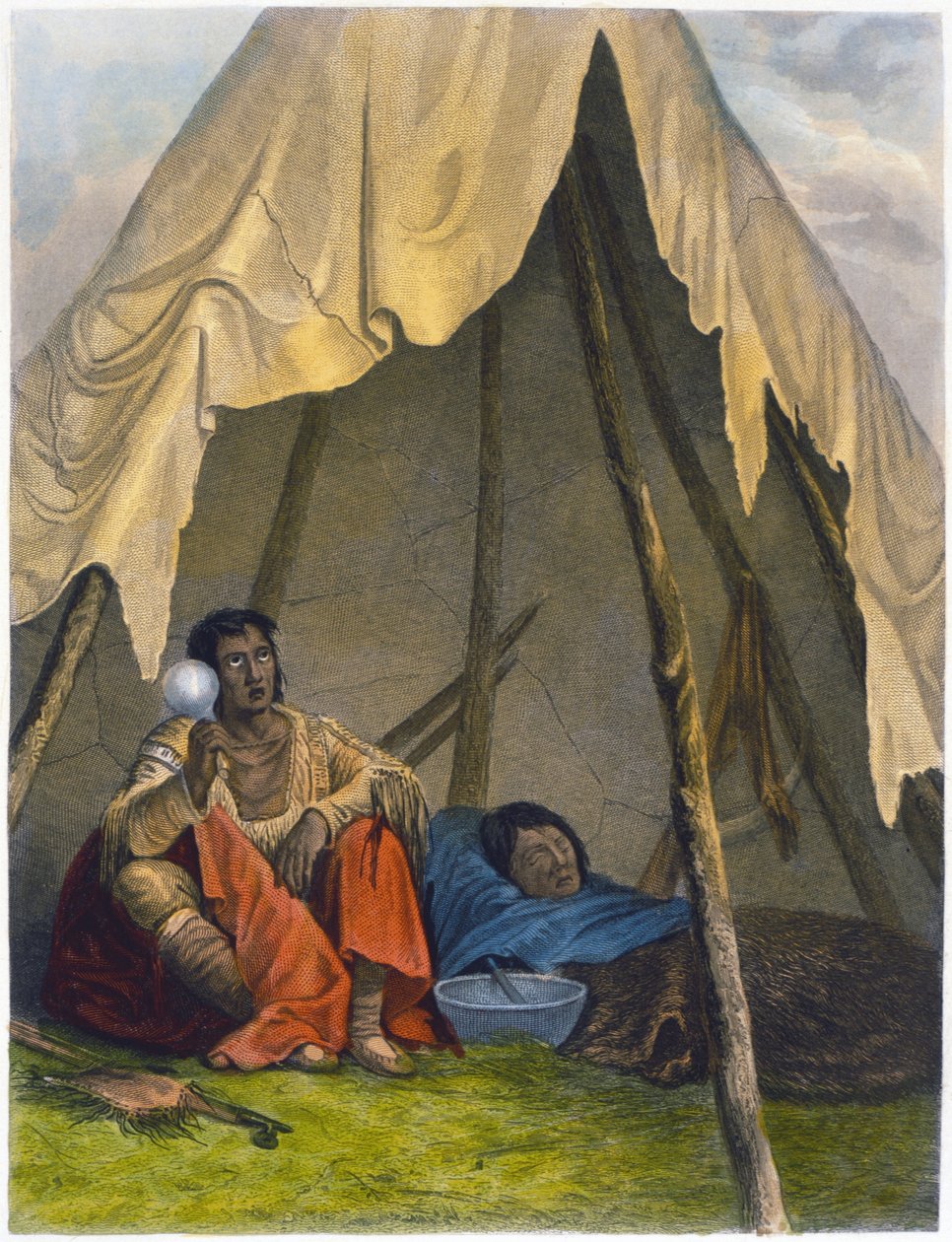 Hombre Medicina, 1853 de Captain Seth Eastman