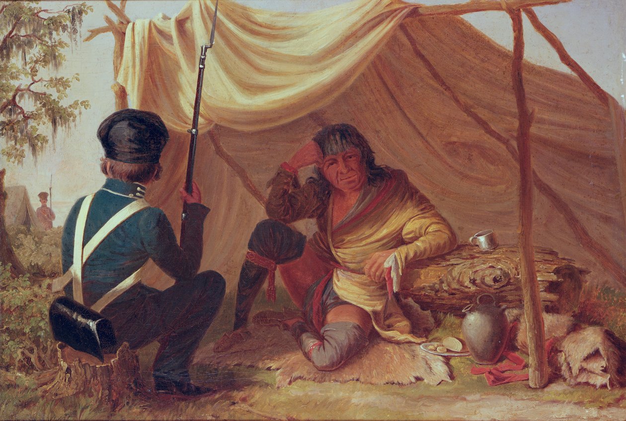 Osceola en cautiverio, c.1837 de Captain Seth Eastman