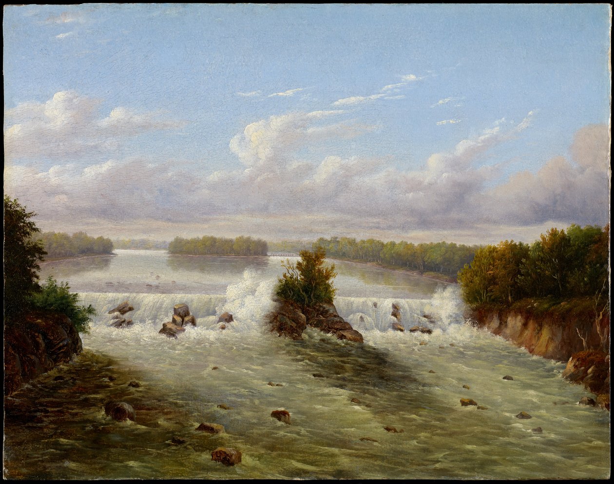 Las Cataratas de San Antonio, 1848 de Captain Seth Eastman