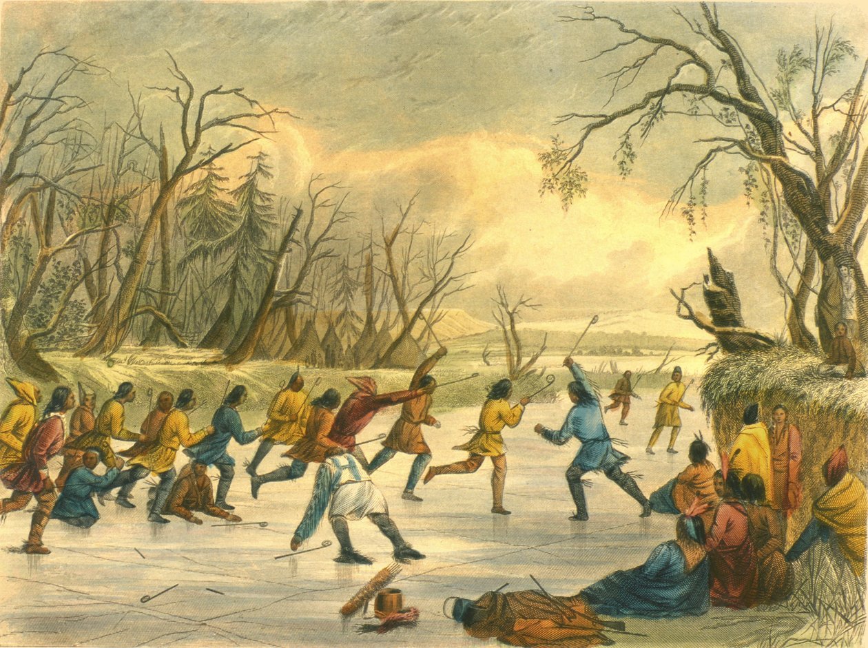 Juego de pelota en el hielo de Captain Seth (after) Eastman