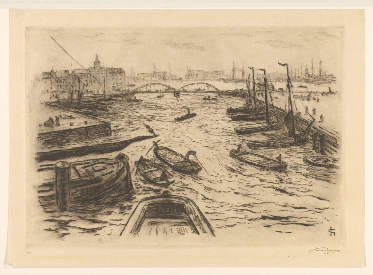 Vista de puerto de Carel Nicolaas Storm van 