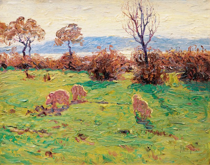 Cerdos en el seto de Carl Arp
