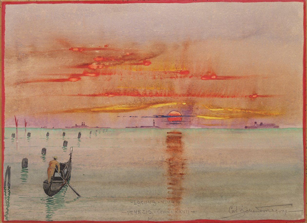 Lago Viva, Venecia, 1927 de Carl Johan Forsberg