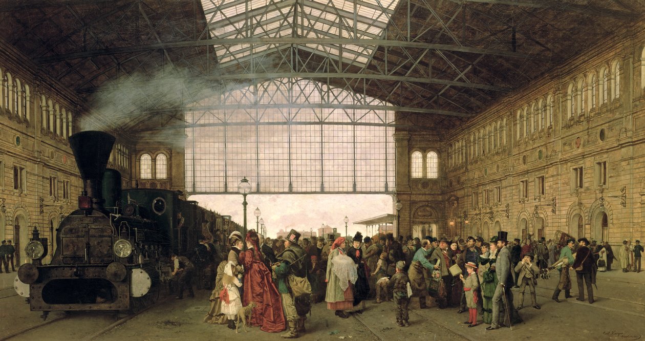 Nordwest Bahnhof, Viena, 1875 de Carl Karger