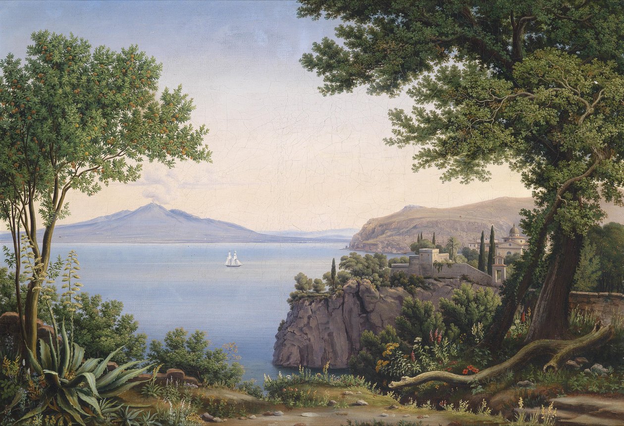 Vista del Vesubio de Carl Ludwig Rundt