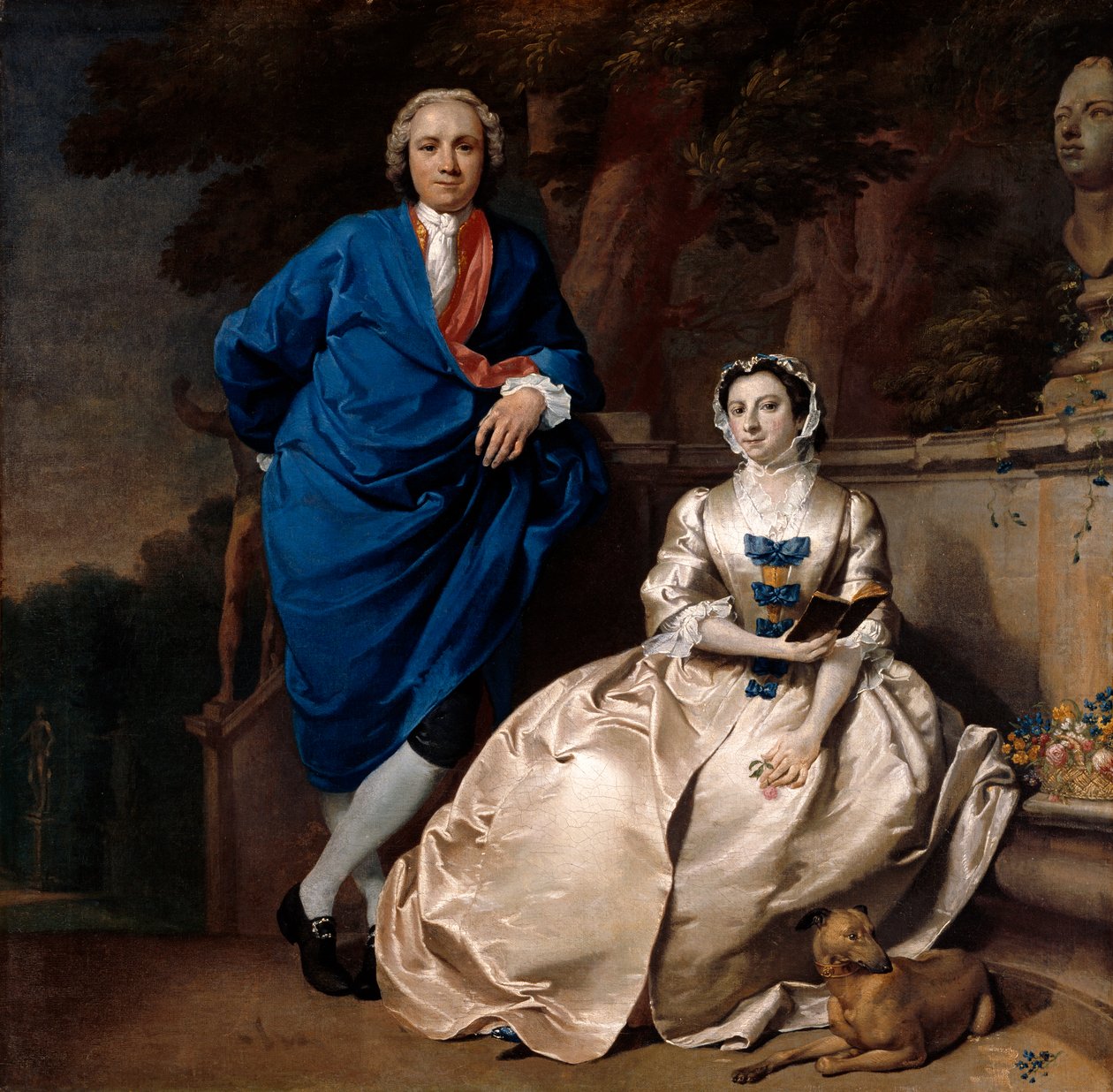 Retrato de George Michael Moser y su esposa, Mary Guynier, c.1742 de Carl Marcus Tuscher