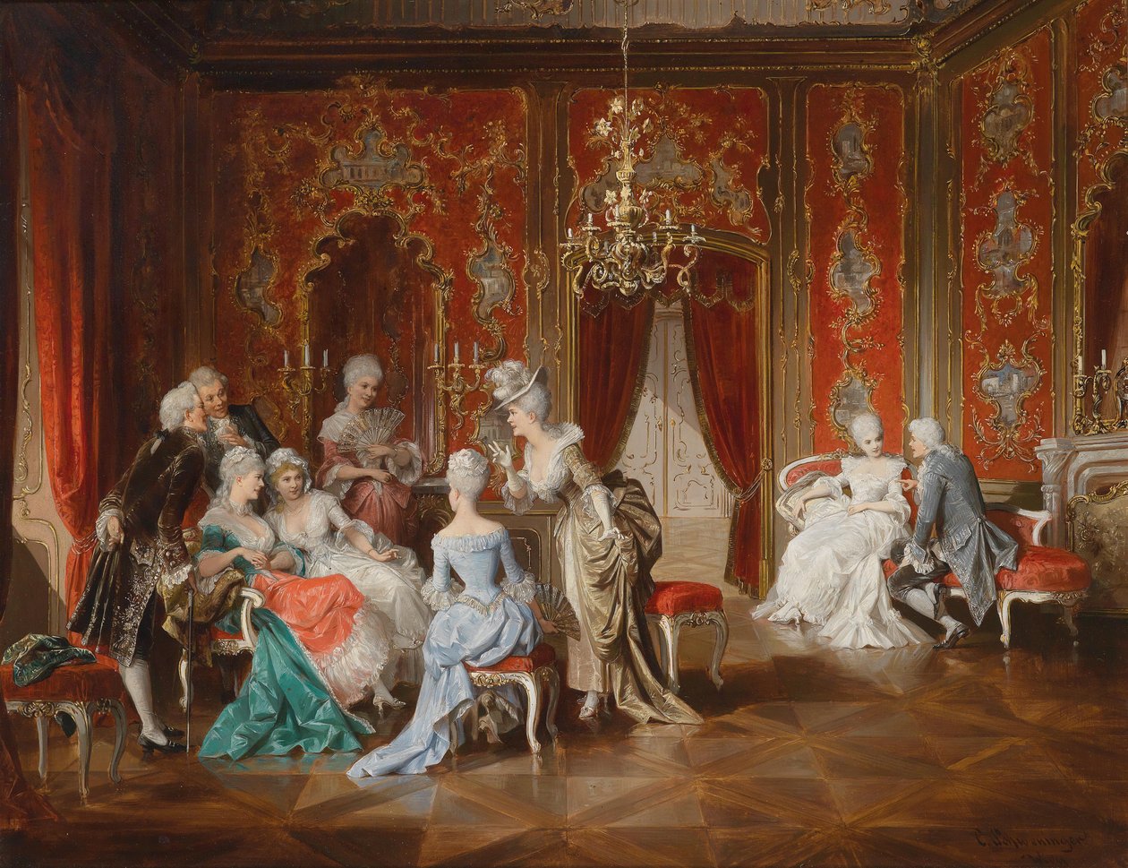 Chismes en el salón de Carl Schweninger jr.