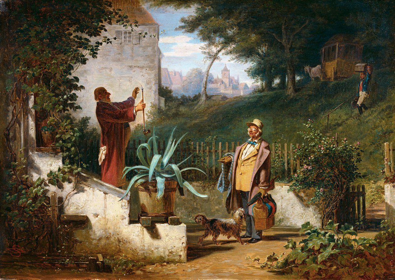 Amigos de la infancia de Carl Spitzweg