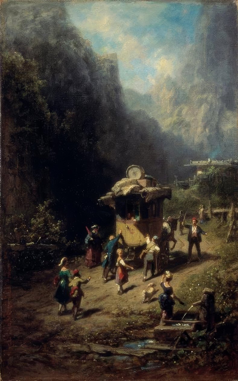 Compañía de artistas viajeros de Carl Spitzweg