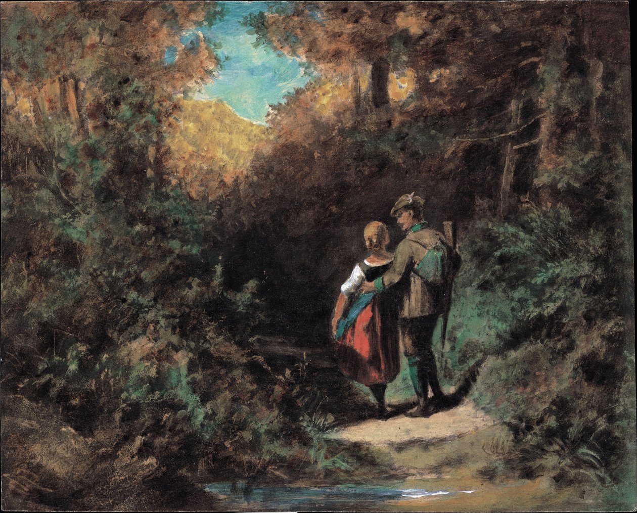 Acechando, 1865-70 de Carl Spitzweg
