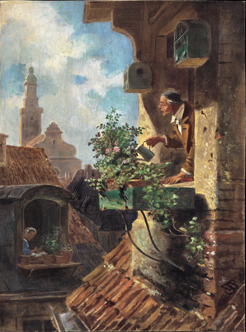 La Habitación del Ático, 1862 de Carl Spitzweg
