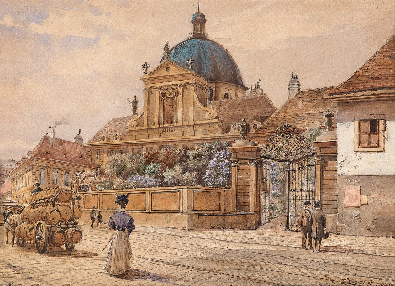 Viena, La Iglesia de las Salesianas en Rennweg de Carl Wenzel Zajicek