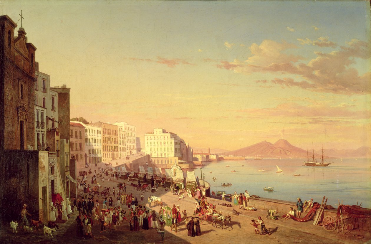 Nápoles, c.1830 de Carl Wilhelm Goetzloff