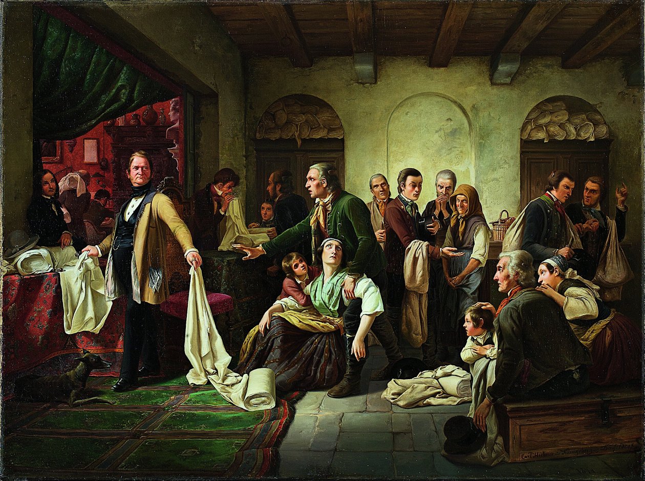 Los tejedores de Silesia de Carl Wilhelm Hübner