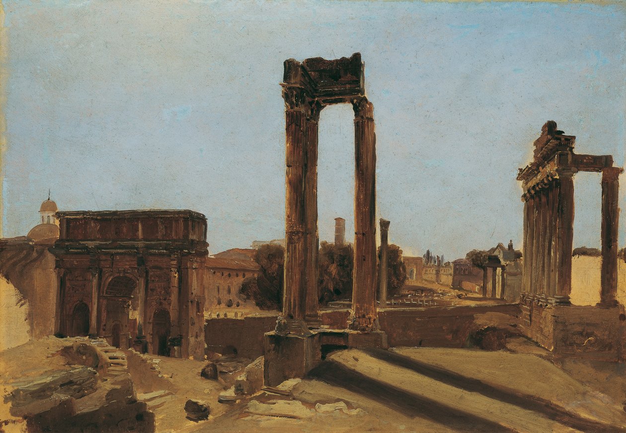 Le das al Foro Romano de Carl Blechen