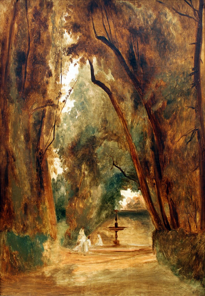 Parque de Villa Borghese de Carl Blechen