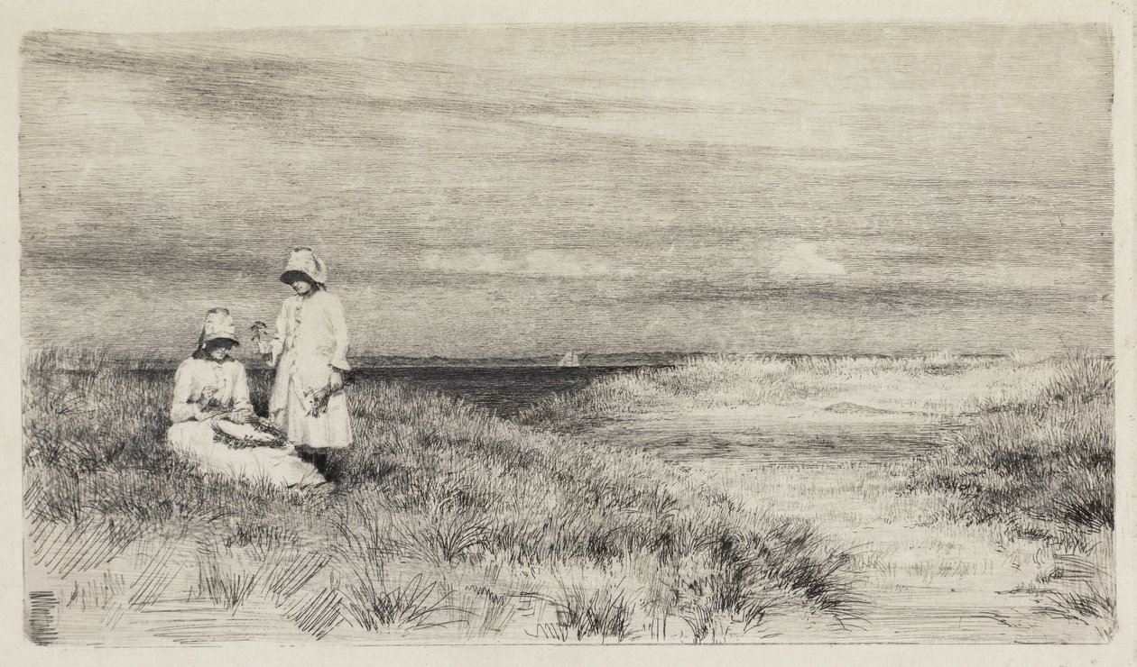 Los niños en la playa de Carl Bloch