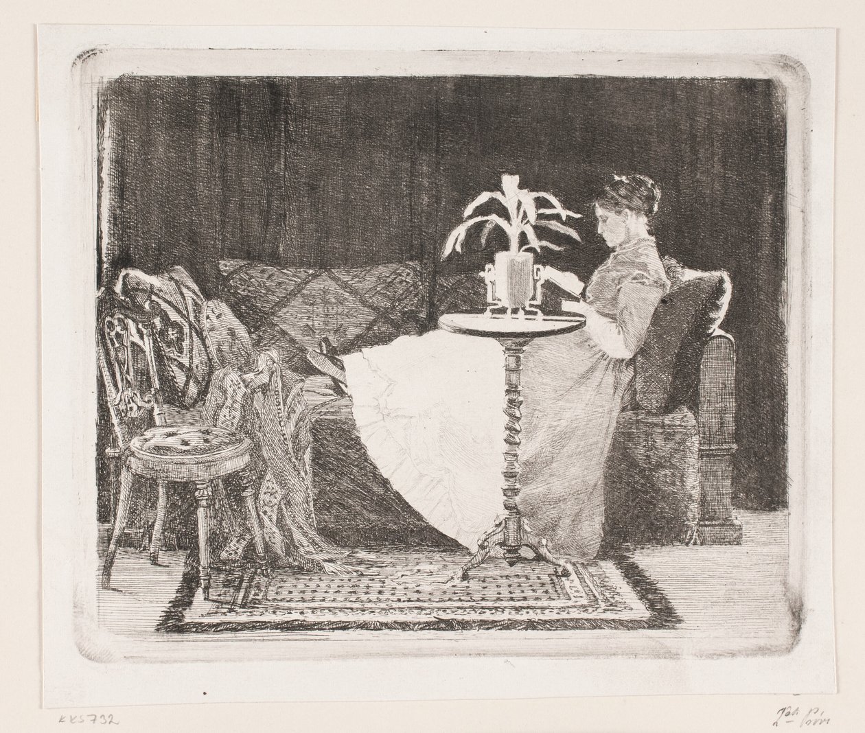 Señora lectora de Carl Bloch