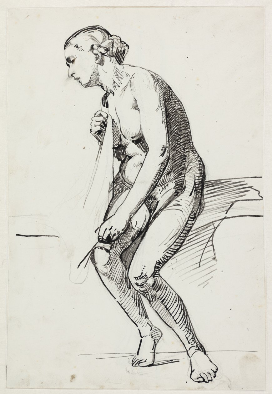 Estudios para la pintura del museo "La hija de Jairo" (kms835) de Carl Bloch