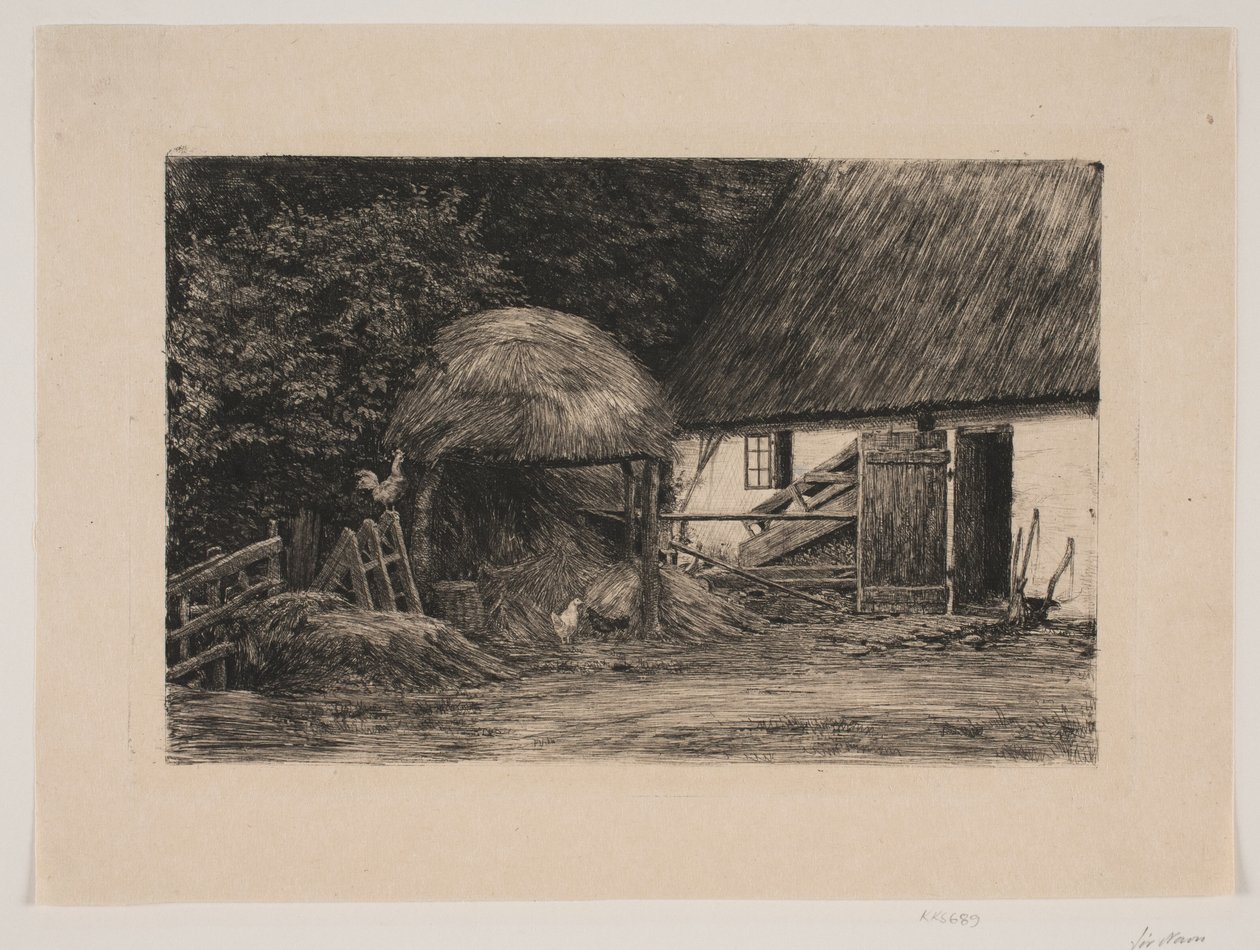 Ved bondehuset de Carl Bloch