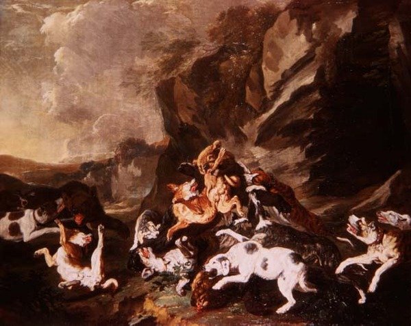 Pelea de perros de Carl Borromaus Andreas Ruthart