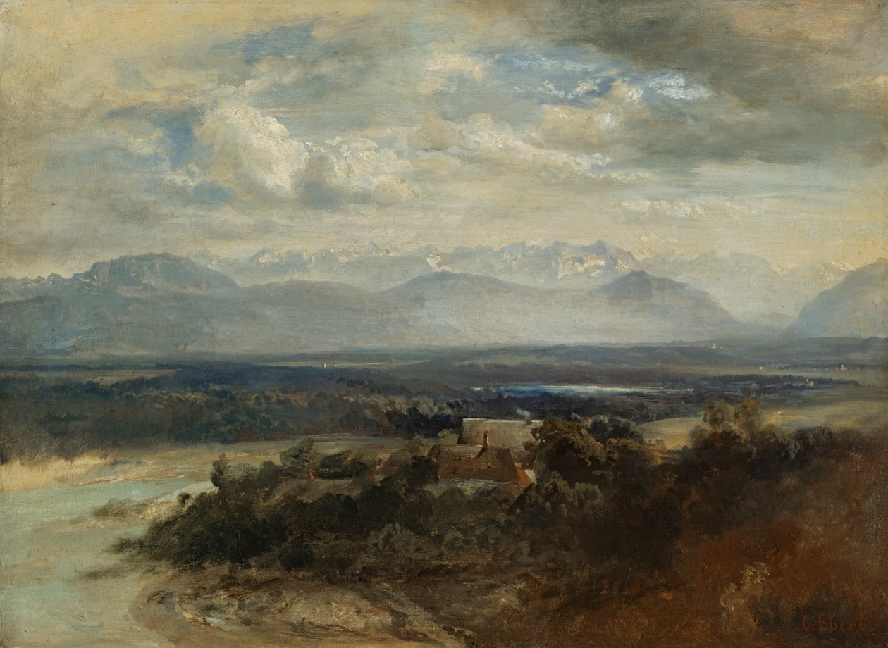 paisaje de isar de Carl Ebert