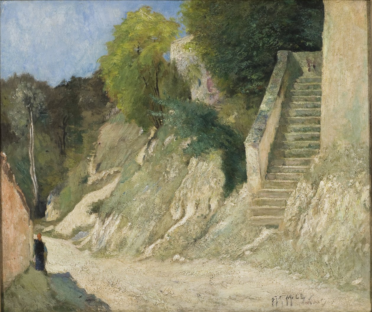 Una subida empinada en Montigny-sur-Loing de Carl Fredrik Hill