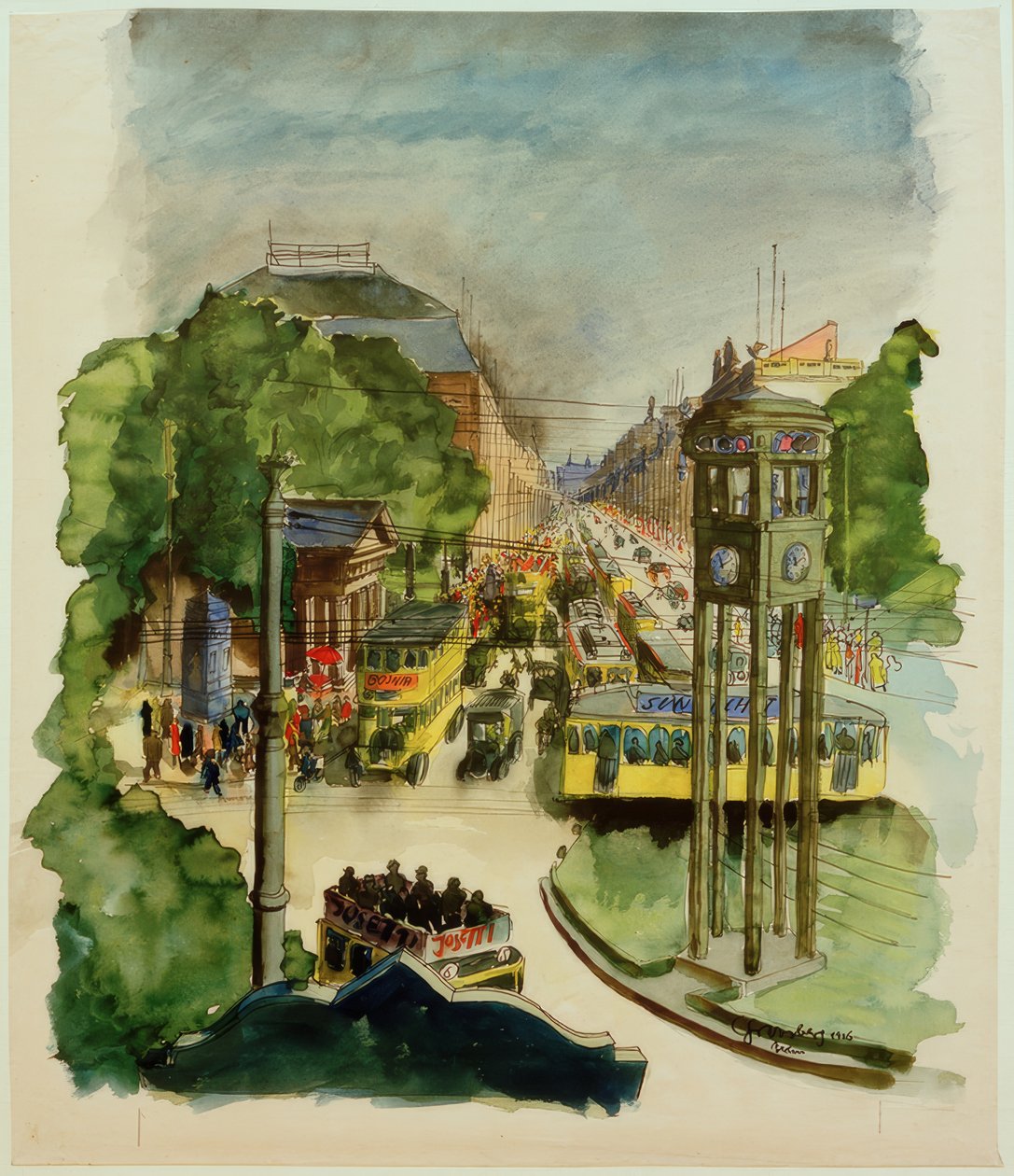 Carl Grossberg, Potsdamer Platz de Carl Grossberg
