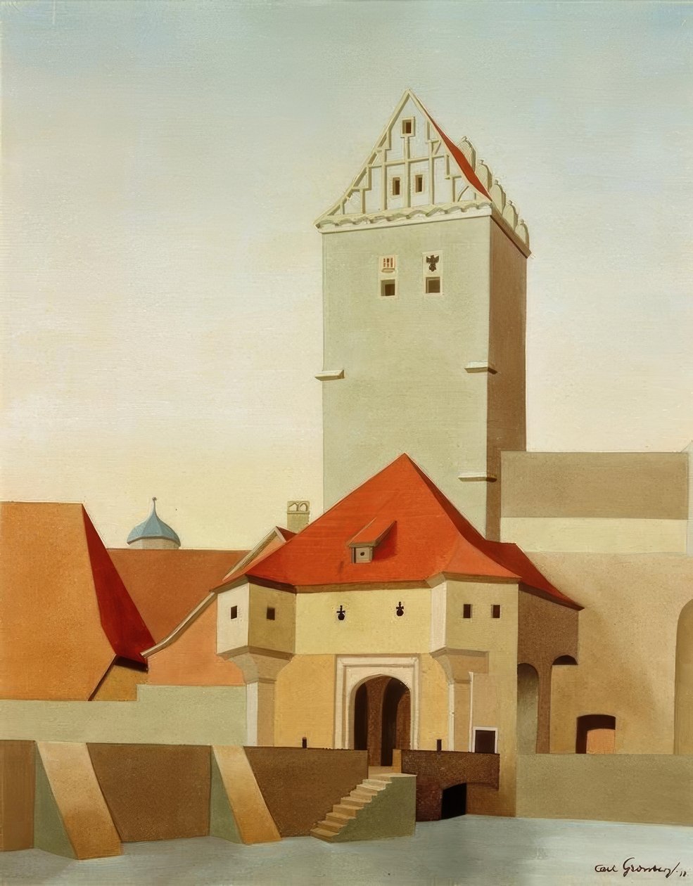 Dinkelsbühl – Puerta de Rothenburg de Carl Grossberg