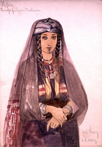 Hassin, la esposa de un beduino sirio de Carl Haag