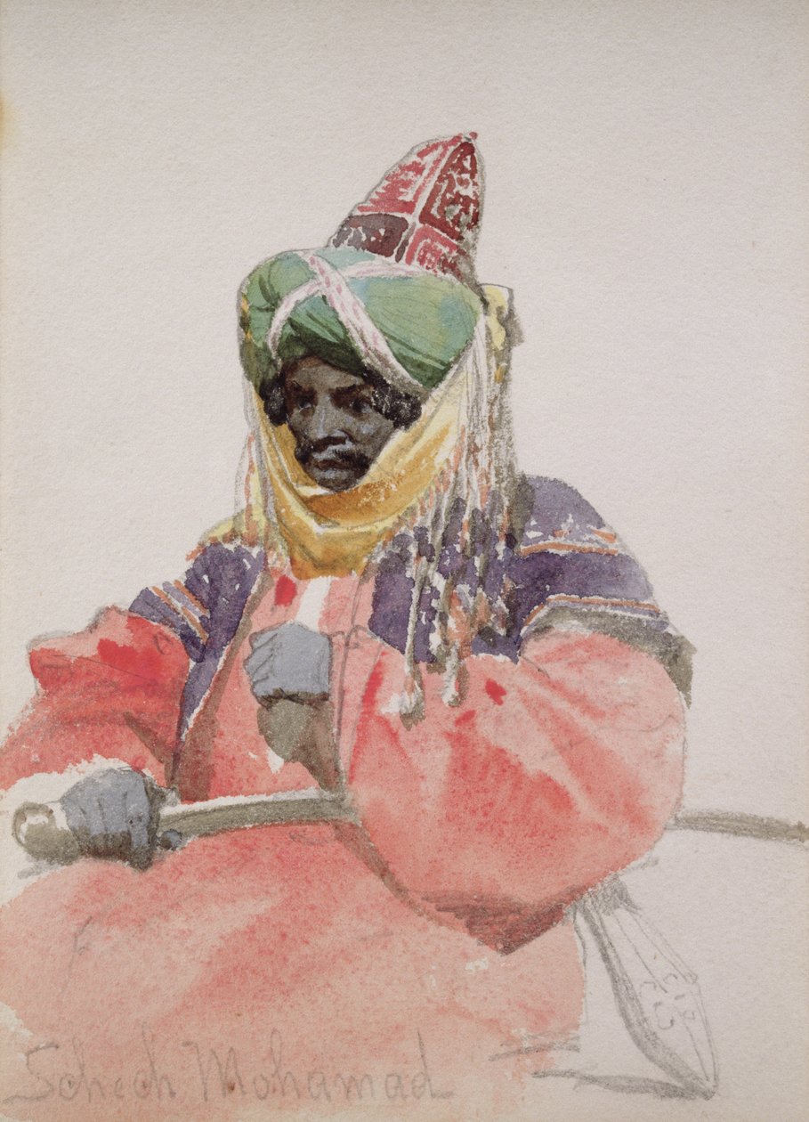 Retrato de un árabe de Carl Haag