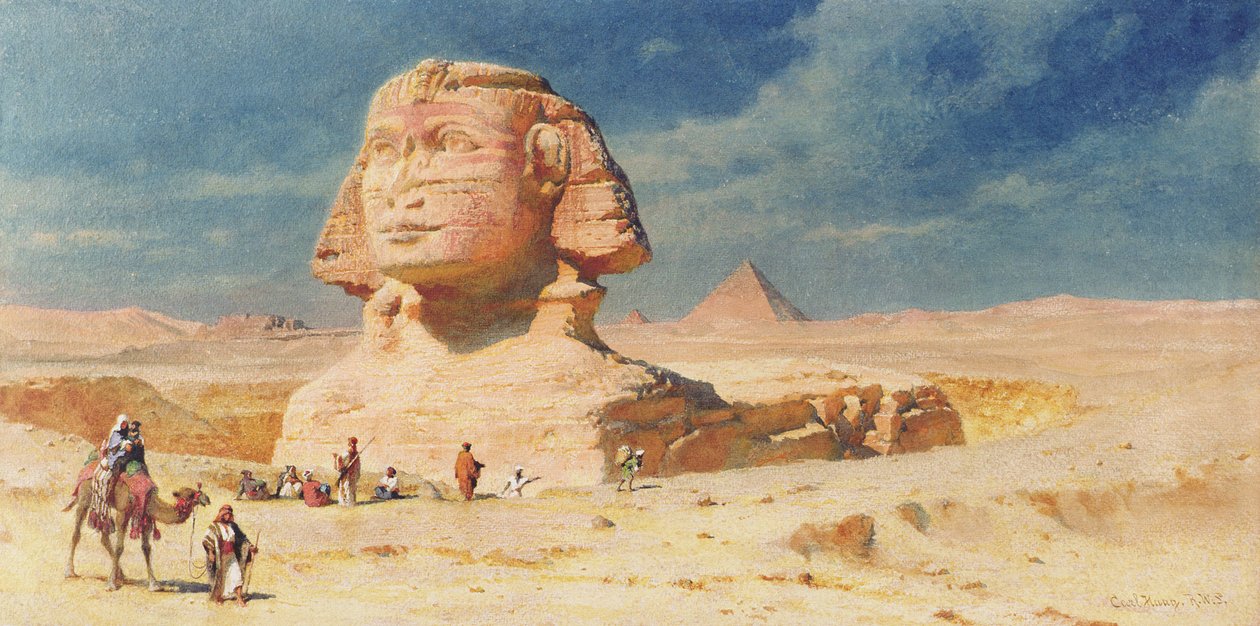 La Esfinge de Giza, 1874 de Carl Haag