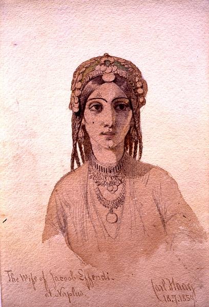 La esposa de Jacob Effendi en Naplus de Carl Haag